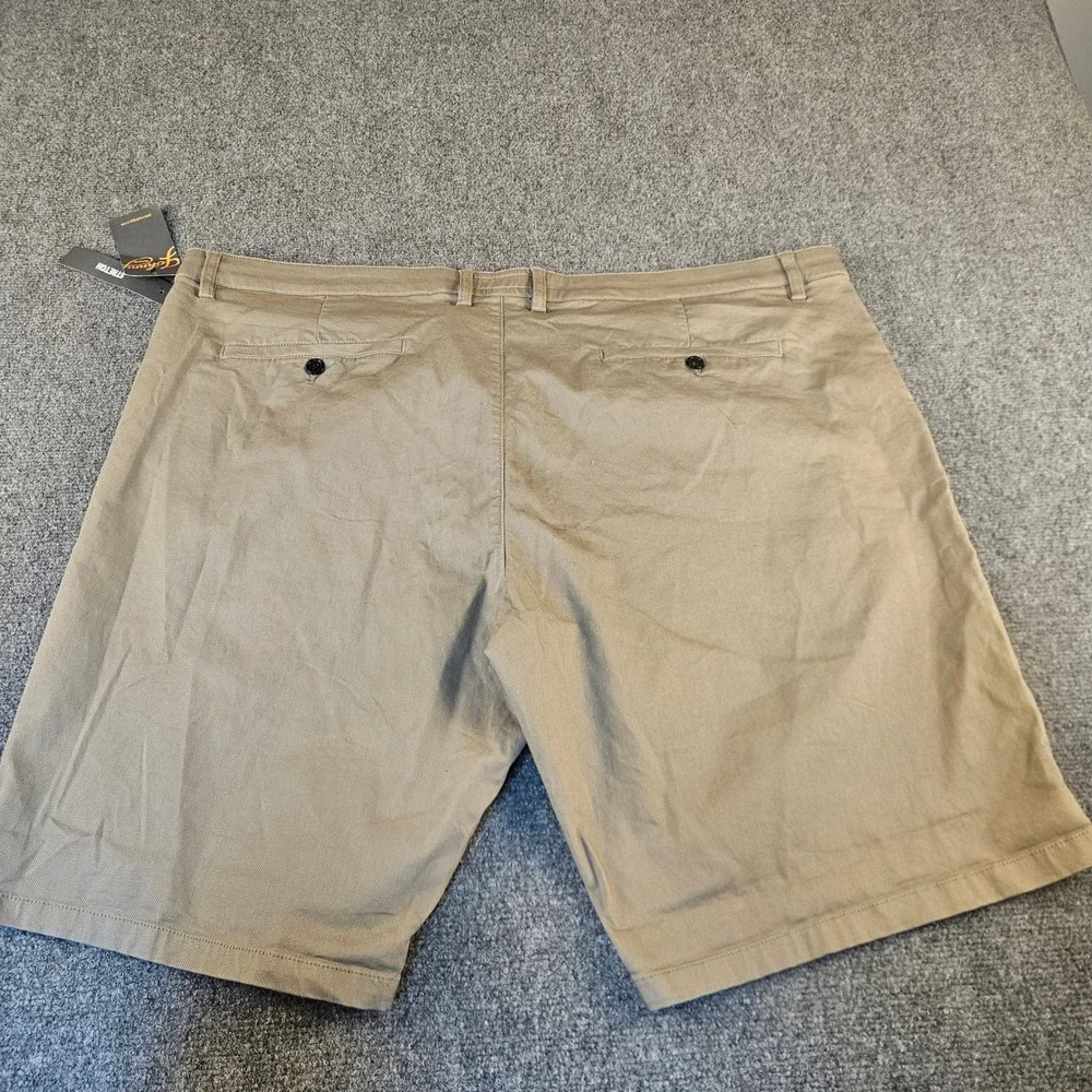 Johnny Bigg Charlie Canvas Shorts‎ Mens 48 Brindle Brown Stretch J193SH201 NWT
